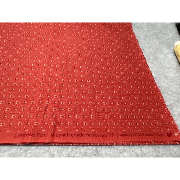 Christmas Fun Red Heart Fabric 1/2 yard x 44" Lecien Lynette Anderson Designs Ma - Picture 2 of 5